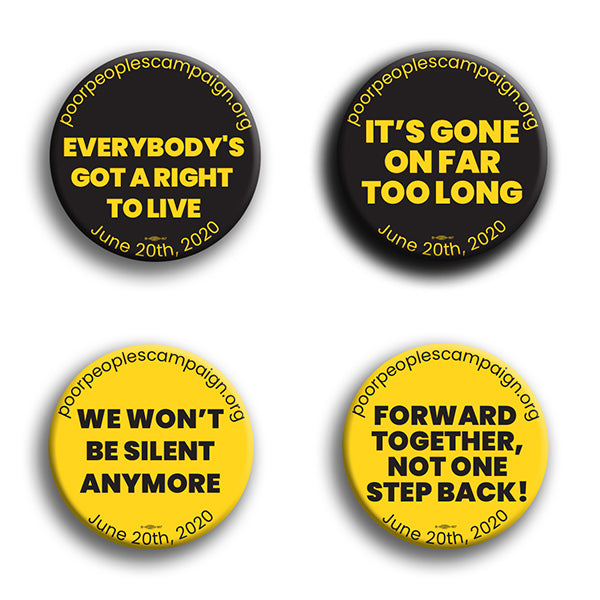 Poor Peoples Campaign Button Pack #3