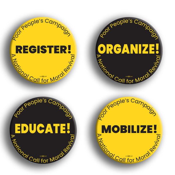 Poor Peoples Campaign Button Pack #1